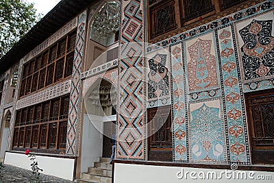 Khan Palace from Sheki, Azerbaijan Stock Photo